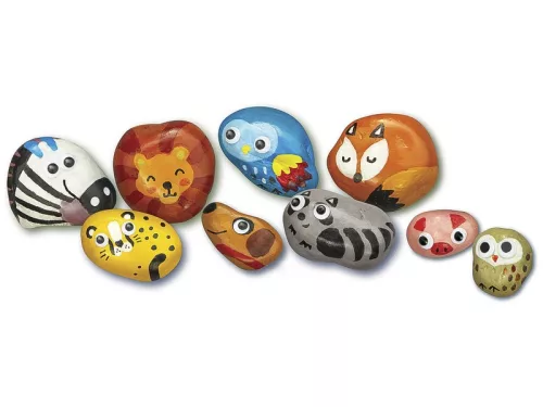Kézzel festett kövek - állatok