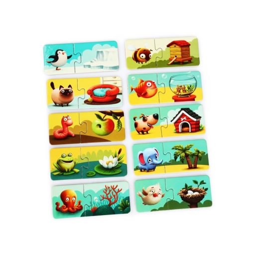 Állatok és lakhelyeik XXL puzzle