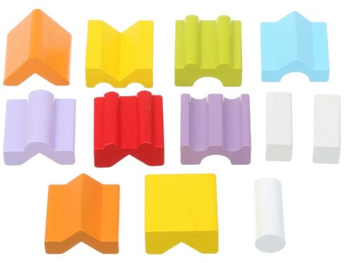 Fa  színes toronyépítő