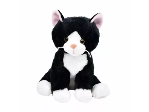 Cica ülő plüssfigura - 22 cm, többféle