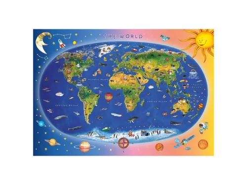 Állatos világtérkép 300 darabos XL puzzle