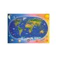Állatos világtérkép 300 darabos XL puzzle