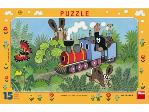 Dino Kisvakond és a mozdony 15 darabos puzzle