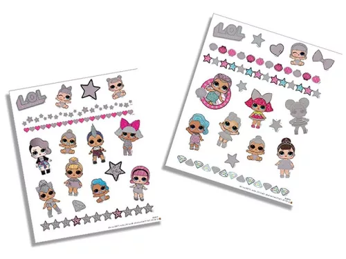 SES: L.O.L. csillogó tetoválás készlet