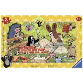 Kisvakond építkezik 15 darabos puzzle