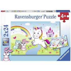 Csodás unikornisok 2 x 24 darabos puzzle