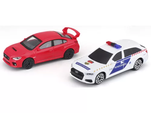 Bburago 1:43 - Audi A6 rendőrautó és üldözöttje