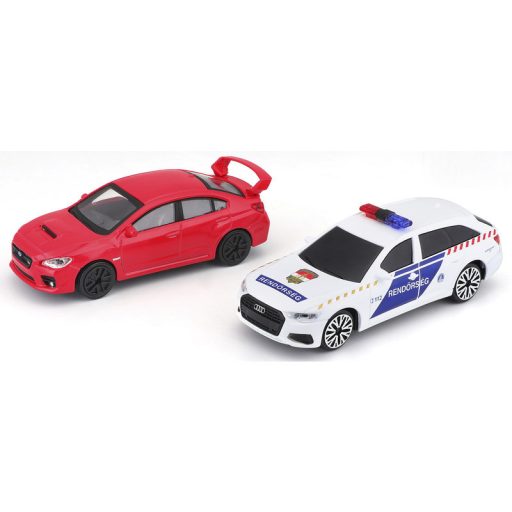Bburago 1:43 - Audi A6 rendőrautó és üldözöttje