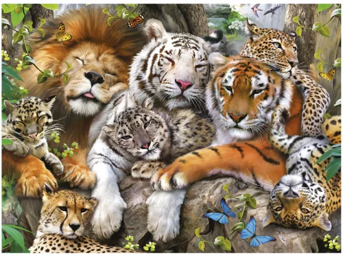 Ravensburger: Puzzle 200 db - Nagymacskák