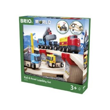 BRIO Vonat és építkezés szett