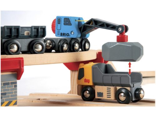 BRIO Vonat és építkezés szett