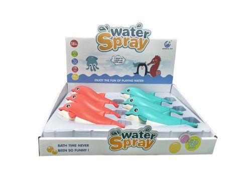 Fürdőjáték, vizet spriccelő delfin