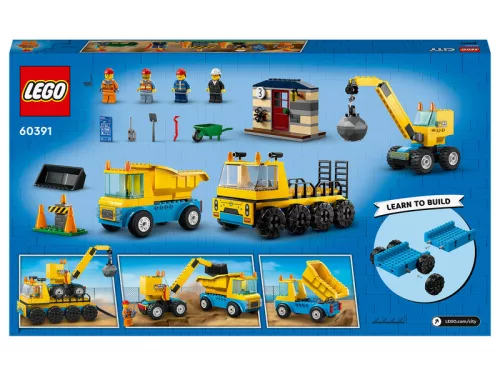 LEGO City 60391 Építõipari teherautók és bontógolyós daru