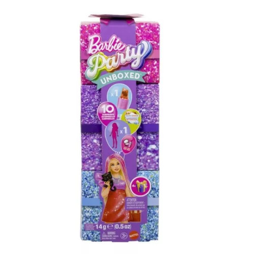 Barbie party reveal glamour meglepetés szett - lila