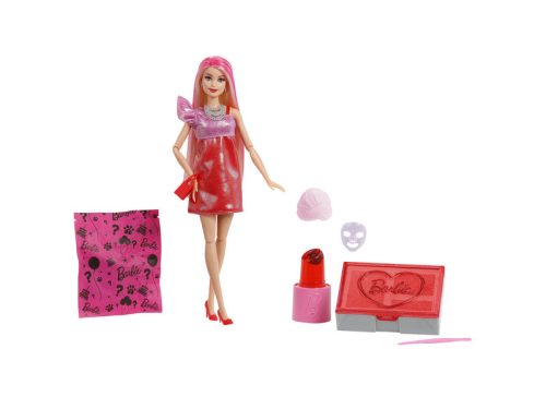 Barbie party reveal glamour meglepetés szett - piros