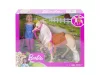 Barbie lovas szett babával