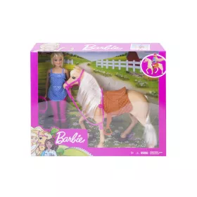 Barbie lovas szett babával