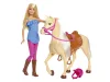 Barbie lovas szett babával
