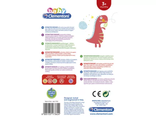 Dinoszauruszos csörgő - zenél, világít