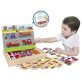 2IN1 mágneses puzzle - munkagépek - 75 db