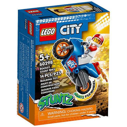 Lego City - Stuntz Rocket kaszkadőr motorkerékpár - 60298