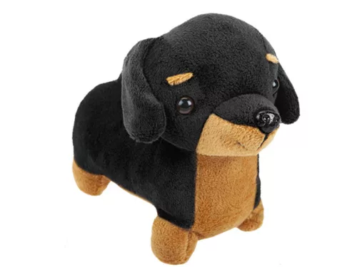 Tacskó kutya plüssfigura - 19 cm, többféle
