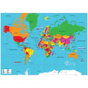 Világtérkép magyarul 82 darabos puzzle