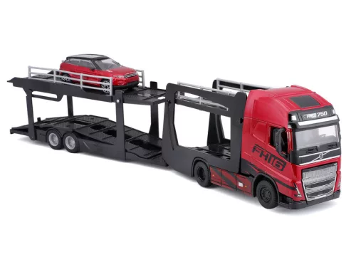 Bburago 1 /43 Street Fire Volvo tréler +Land Rover