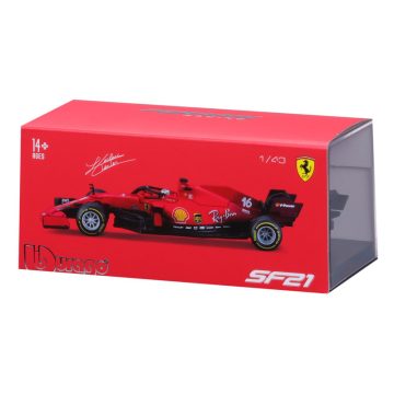   Bburago 1 /43 versenyautó - Ferrari, 2021-es szezon autó versenyzővel