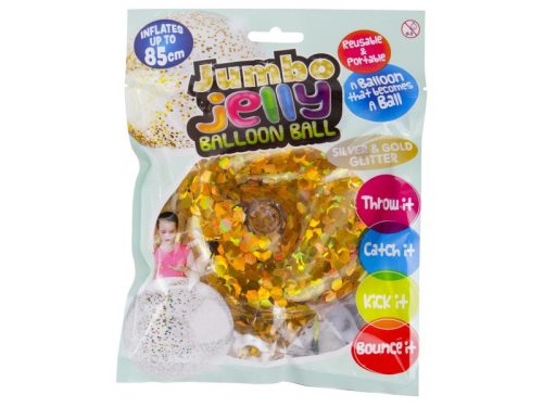 Csillogó zselés lufi - 85 cm