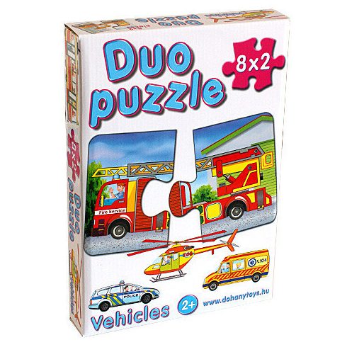 DUO Puzzle SOS járművekkel - Dorex