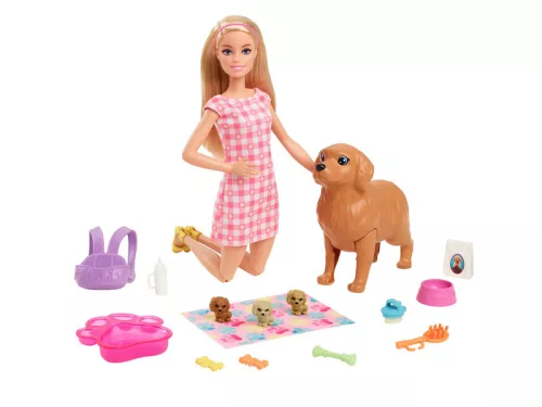 Barbie újszülött kiskutyusok játékszett (2022)