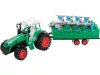 Traktor ekével és utánfutóval