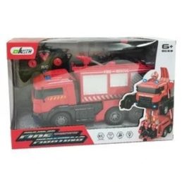 RC transzformer tűzoltó autó - vizet spriccel