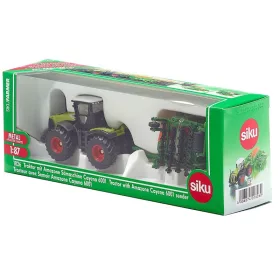 SIKU Claas Xerion traktor vetőgéppel - 1826