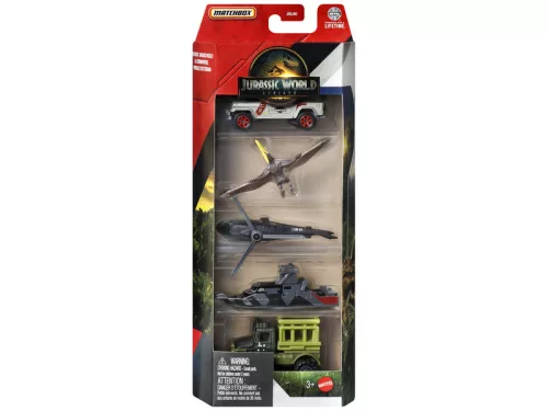 Matchbox Jurassic World kisautó 5-ös csomag