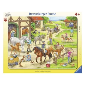 A lovastanyán 40 darabos puzzle