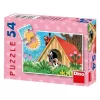Dino Kisvakond mini 54 darabos puzzle - többféle