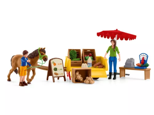 Schleich mobil piaci stand - 42528