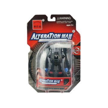 Alteration man átalakuló robot - 10 cm, fekete