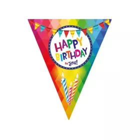 Happy Birthday zászló girland - 5 m