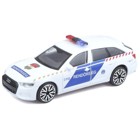 Bburago - Magyar Rendőrautó Audi A6 Avant 1:43