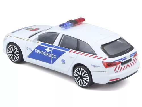 Bburago - Magyar Rendőrautó Audi A6 Avant 1:43