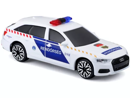 Bburago - Audi A6 szirénázó magyar rendőrautó 1:43