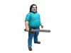 Egy Minecraft film - Steve figura