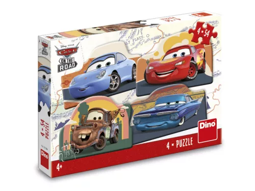 Dino Verdák 4 x 54 darabos puzzle