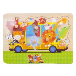Fa puzzle 29, 5x21, 8x0, 8 cm, állatok