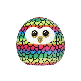   Ty Squish-a-Boos párna alakú plüss figura OWEN, 22 cm - színes bagoly