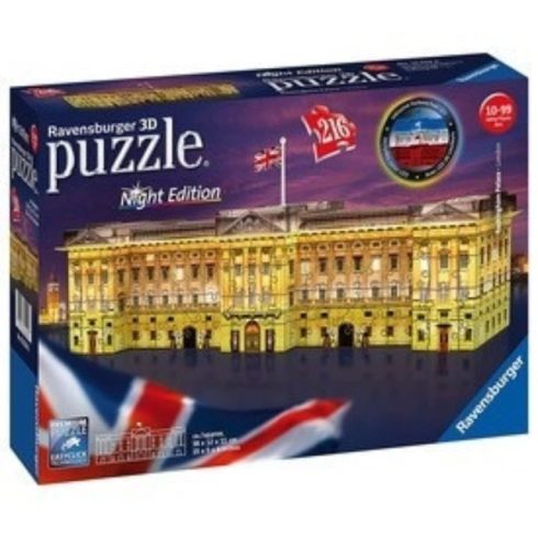 Buckingham palota fénnyel - 216 darabos 3D puzzle