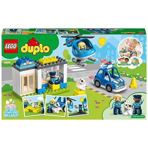 Lego Duplo - Town - Rendőrkapitányság és helikopter - 10959